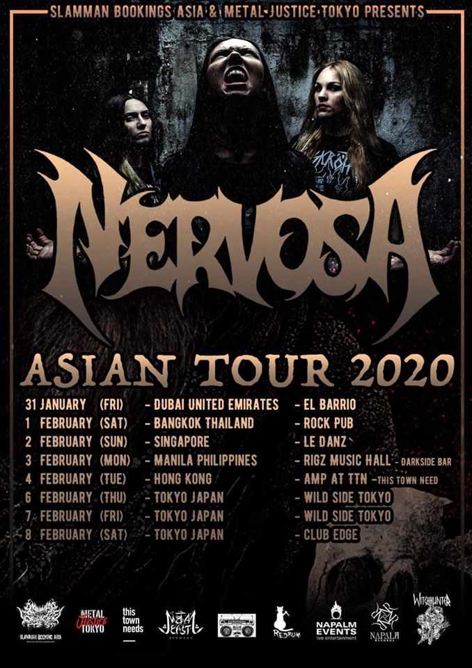 nervosa asian tour